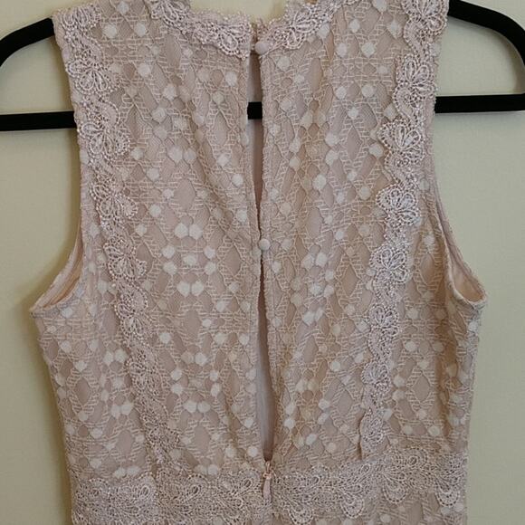 J.O.A. (Just One Answer) Blush Lace Sleeveles Dress - Picture 6 of 8